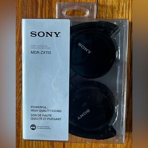 Sony MDR-ZX110 Black Headphones